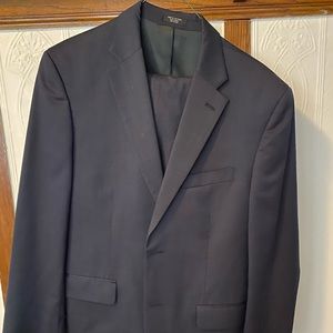 Navy blue 100% Wool Suit